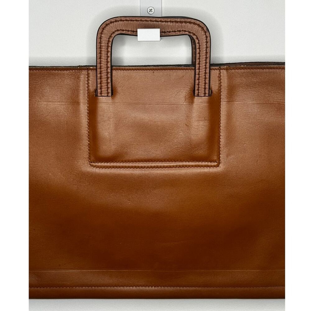 1970s Wear Best VelvaHide Leather Portfolio Briefcase Brown Zip Case - Picture 14 of 16